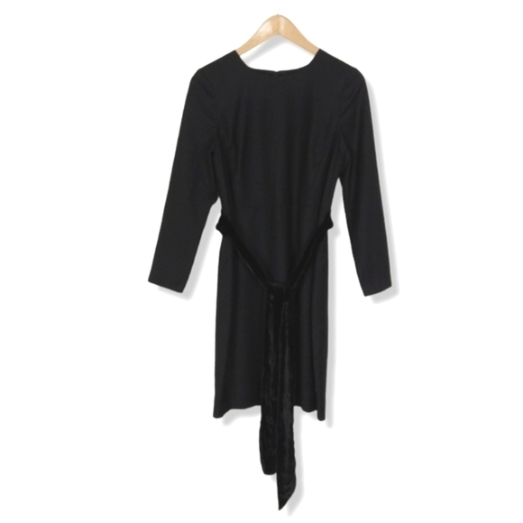 J. Crew Black Waist Tie Dress - Picture 3 of 6